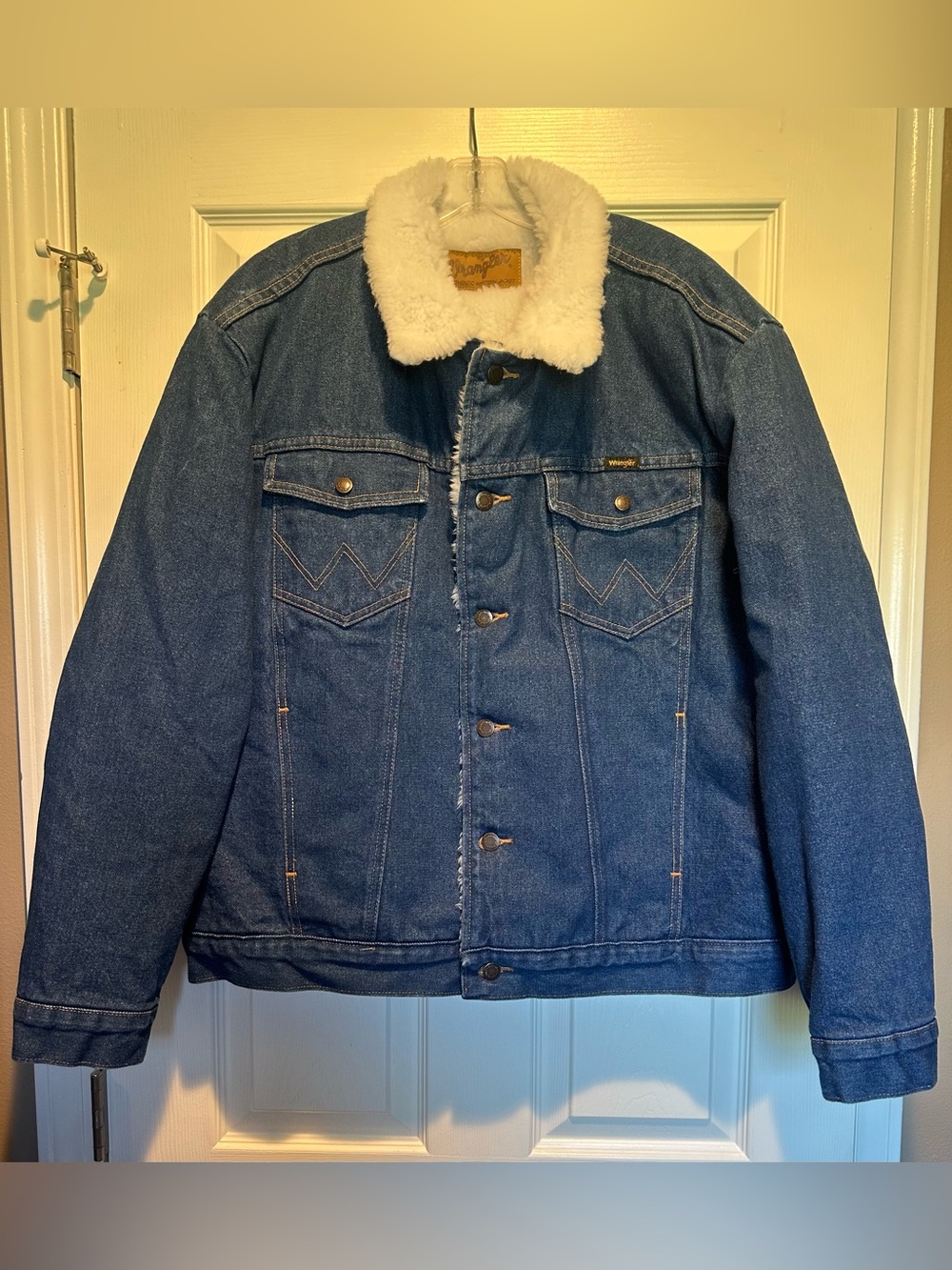 Wrangler Men's Sherpa Lined Denim Jacket